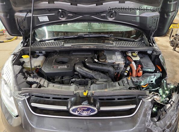 1FADP5EU5HL101220 2017 FORD C-MAX Серый Вид задней части салона