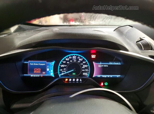 1FADP5FU3HL104714 2017 FORD C-MAX Темно-бордовый Вид щитка приборов