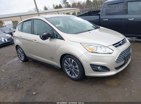 1FADP5FU7HL110693 2017 FORD C-MAX ENERGI Желто-коричневый Передняя правая четверть