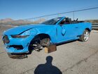 2026 Ford Mustang Blue vin: 1FAGP8UHXT5109491 Damage: Left Head Lamp, Heavy Scratch, Replacement Required