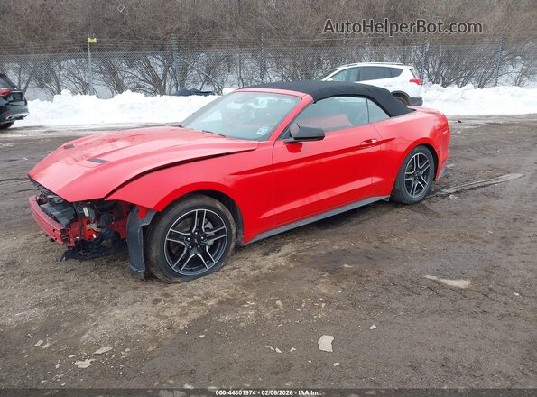 1FATP8UH3M5115956 2021 FORD MUSTANG Red Передня ліва чверть