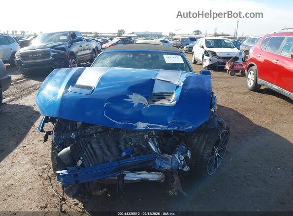 1FATP8UH3N5122309 2022 FORD MUSTANG Синий Вид щитка приборов