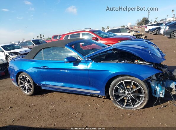 1FATP8UH3N5122309 2022 FORD MUSTANG Синий Вид задней части салона