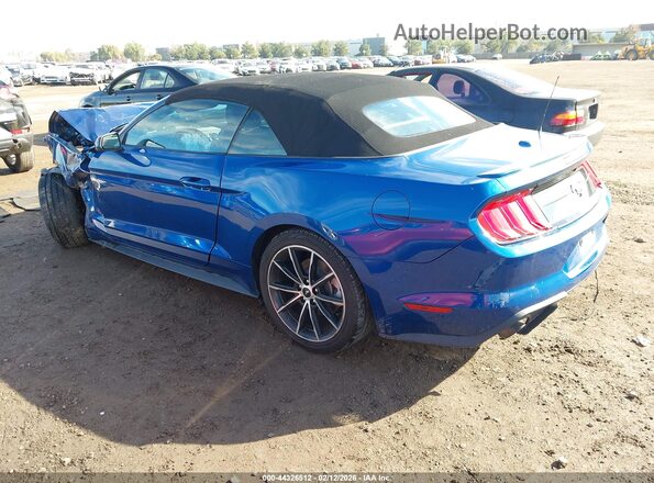 1FATP8UH3N5122309 2022 FORD MUSTANG Синий Задняя левая четверть