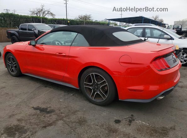 1FATP8UH9K5138512 2019 FORD MUSTANG Red უკანა მარცხენა