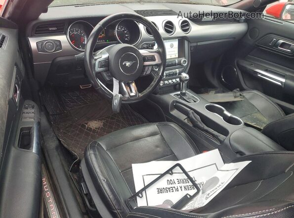 1FATP8UH9K5138512 2019 FORD MUSTANG Red წინა პანელის ხედი