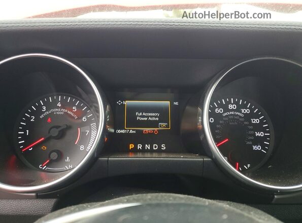 1FATP8UH9K5138512 2019 FORD MUSTANG Red ხელსაწყოთა პანელის ხედი