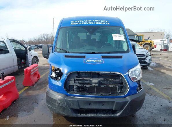 1FBZX2CM4KKA48643 2019 FORD TRANSIT-350 Blue Вид задньої частини салону