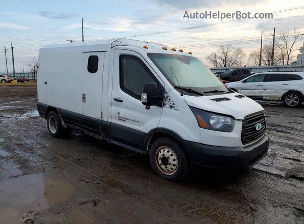 1FDRS6PV7KKB09791 2019 FORD TRANSIT Белый Передняя правая четверть