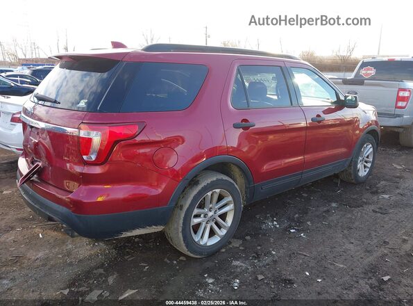 1FM5K7B84HGC83772 2017 FORD FORD EXPLORER Red უკანა მარჯვენა