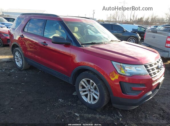 1FM5K7B84HGC83772 2017 FORD FORD EXPLORER Red წინა მარჯვენა