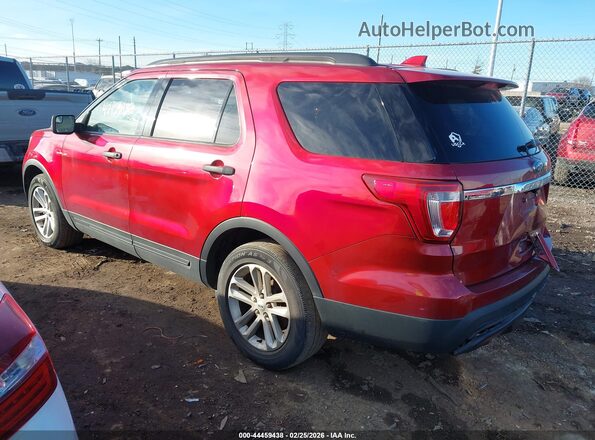 1FM5K7B84HGC83772 2017 FORD FORD EXPLORER Red უკანა მარცხენა