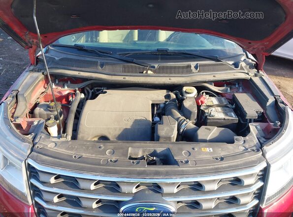 1FM5K7B84HGC83772 2017 FORD FORD EXPLORER Red უკანა ხედი