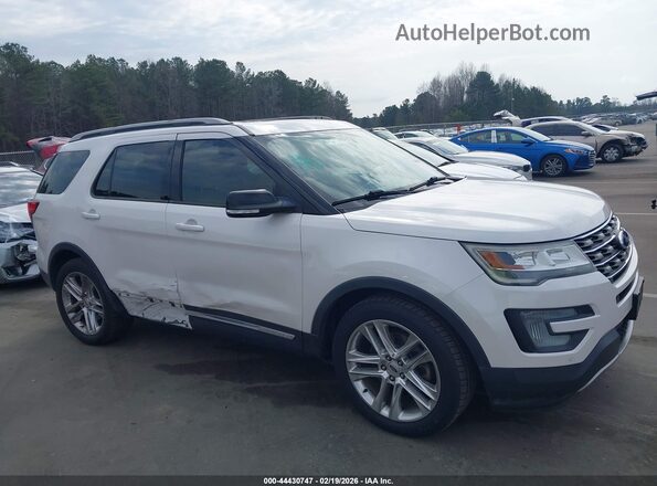 1FM5K7D81HGA07482 2017 FORD FORD EXPLORER Белый Вид задней части салона