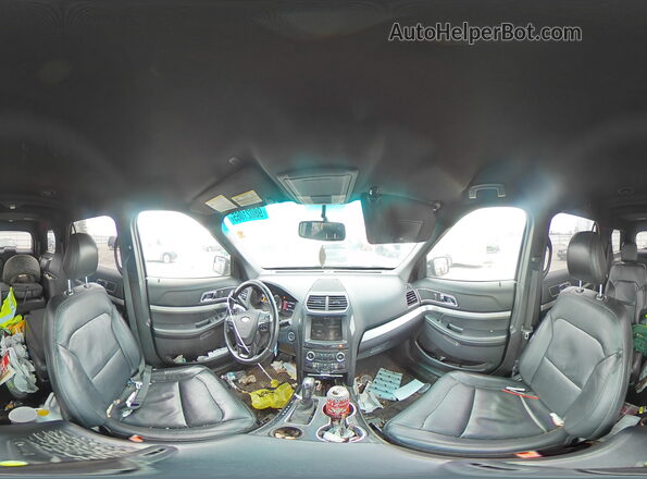 1FM5K7D84GGD20735 2016 FORD FORD EXPLORER Серый Панорамный вид салона 360°