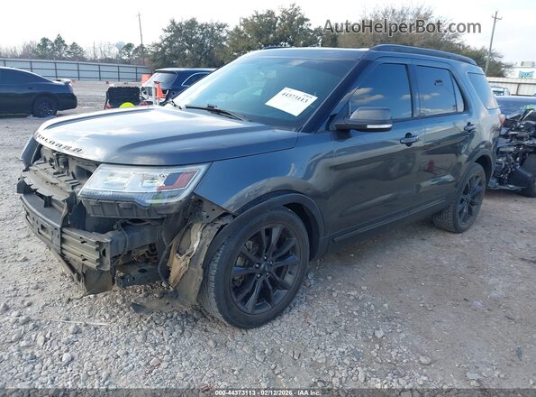 1FM5K7D84JGC69227 2018 FORD FORD EXPLORER Gray Передня ліва чверть
