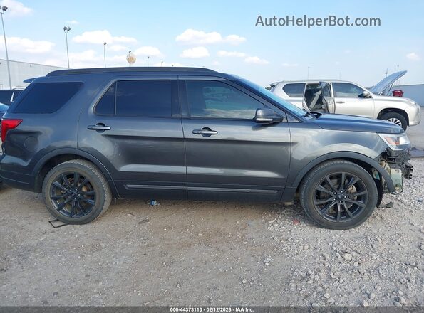 1FM5K7D84JGC69227 2018 FORD FORD EXPLORER Gray Панорамний вид салону 360°