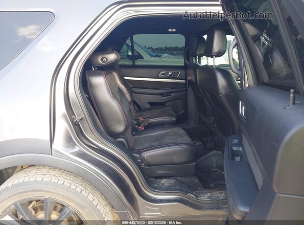 1FM5K7D84JGC69227 2018 FORD FORD EXPLORER Gray Вид наклейки з VIN-кодом