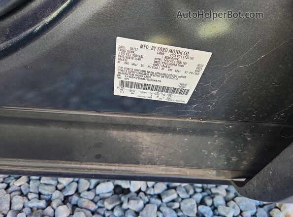 1FM5K7D88HGD34879 2017 FORD FORD EXPLORER Угольный Вид подкапотного пространства