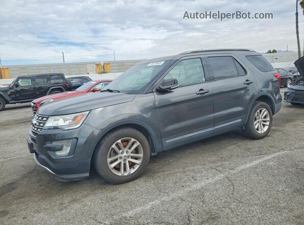 1FM5K7DHXGGD03499 2016 FORD FORD EXPLORER Gray წინა მარცხენა ხედი სამი მეოთხედიდან