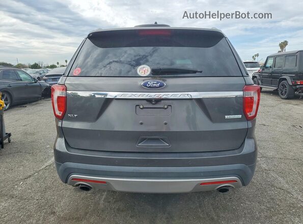 1FM5K7DHXGGD03499 2016 FORD FORD EXPLORER Gray უკანა ხედი