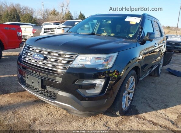 1FM5K7F85GGD13063 2016 FORD FORD EXPLORER Черный Передняя левая четверть