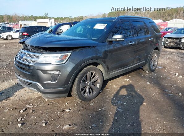 1FM5K7FH0KGA75342 2019 FORD FORD EXPLORER Серый Передняя левая четверть