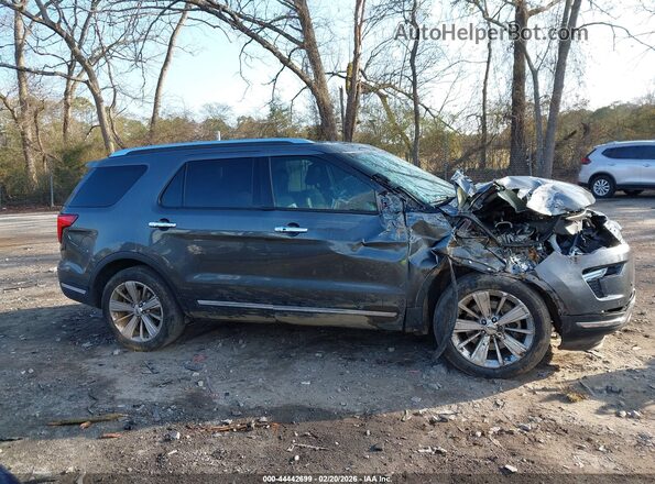 1FM5K7FH0KGA75342 2019 FORD FORD EXPLORER Серый Вид задней части салона