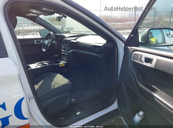 1FM5K8AB0LGC64003 2020 FORD POLICE INTERCEPTOR White წინა სალონის ხედი