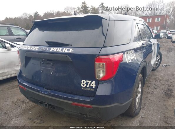 1FM5K8AB2PGA01243 2023 FORD POLICE INTERCEPTOR Синий Задняя правая четверть