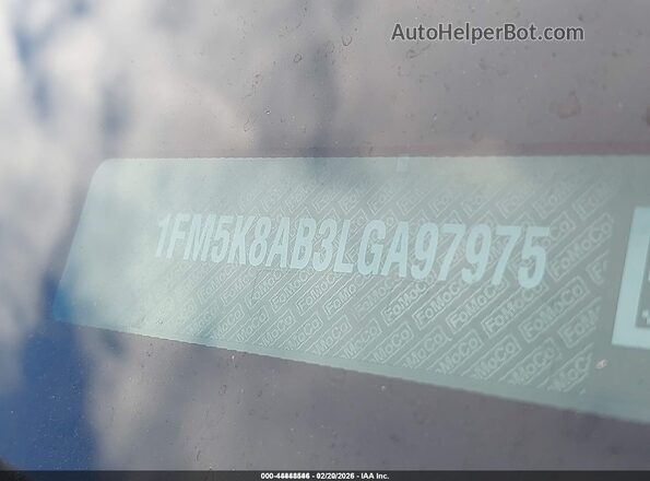 1FM5K8AB3LGA97975 2020 FORD POLICE INTERCEPTOR Черный Вид подкапотного пространства
