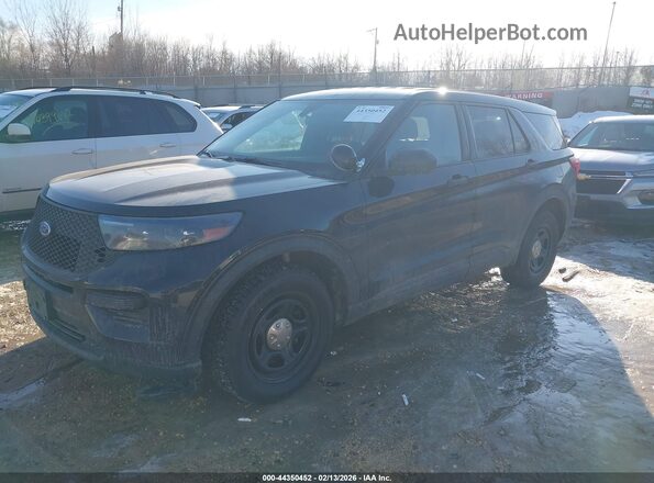 1FM5K8ABXMGB53153 2021 FORD POLICE INTERCEPTOR Black Przód lewy