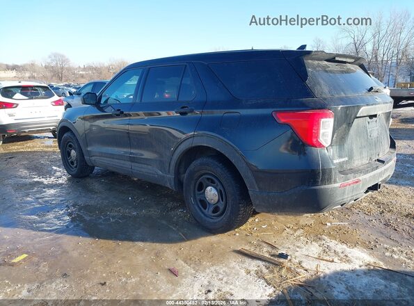 1FM5K8ABXMGB53153 2021 FORD POLICE INTERCEPTOR Black Tył lewy