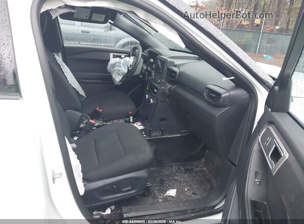 1FM5K8ABXSGA09759 2025 FORD POLICE INTERCEPTOR White Widok wnętrza z przodu