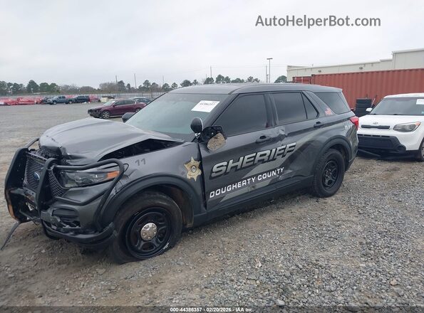 1FM5K8AC1RGA69366 2024 FORD POLICE INTERCEPTOR Серый Передняя левая четверть