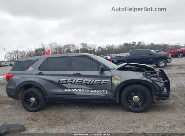 1FM5K8AC1RGA69366 2024 FORD POLICE INTERCEPTOR Серый Вид задней части салона