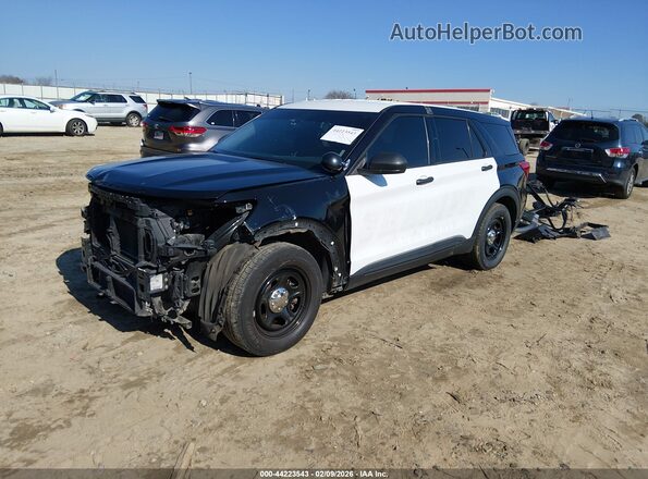 1FM5K8AC6MNA04890 2021 FORD POLICE INTERCEPTOR Черный Передняя левая четверть