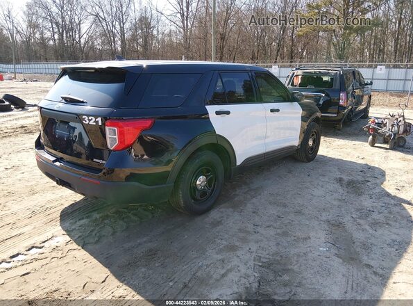 1FM5K8AC6MNA04890 2021 FORD POLICE INTERCEPTOR Черный Задняя правая четверть