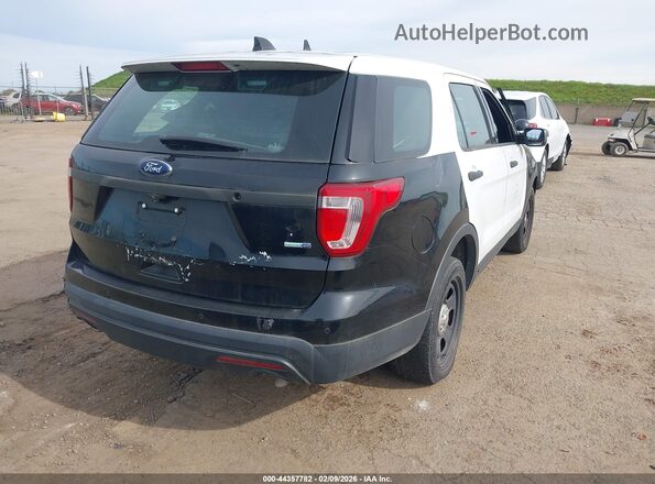1FM5K8AR0HGD59228 2017 FORD UTILITY POLICE INTERCEPTOR Черный Задняя правая четверть