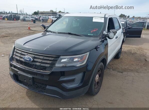 1FM5K8AR0HGD59228 2017 FORD UTILITY POLICE INTERCEPTOR Черный Передняя левая четверть