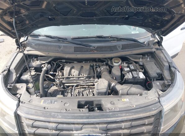 1FM5K8AR0HGD59228 2017 FORD UTILITY POLICE INTERCEPTOR Черный Вид сзади