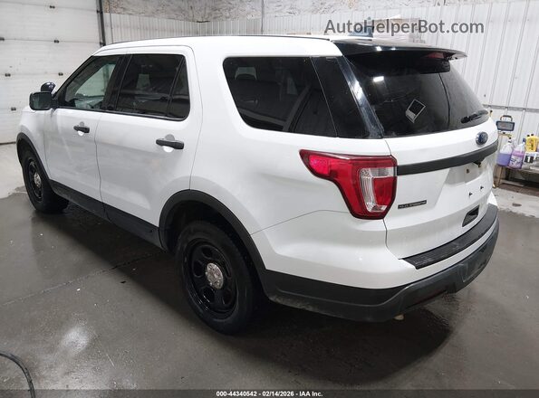 1FM5K8AR0JGC56655 2018 FORD POLICE INTERCEPTOR White Trasero izquierdo