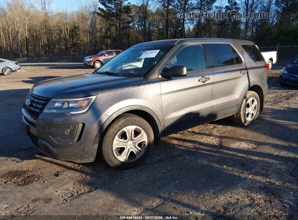 1FM5K8AR4GGA97065 2016 FORD UTILITY POLICE INTERCEPTOR Серый Передняя левая четверть