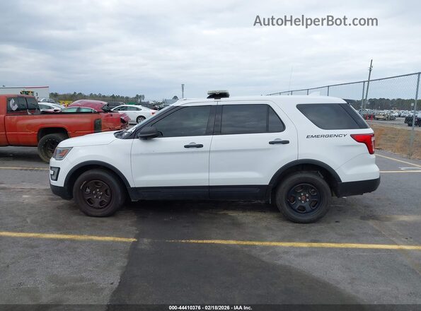 1FM5K8AR8HGE25864 2017 FORD UTILITY POLICE INTERCEPTOR Белый Вид задней части салона