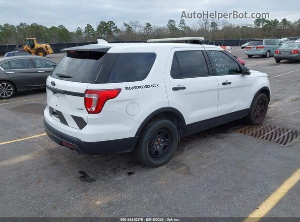 1FM5K8AR8HGE25864 2017 FORD UTILITY POLICE INTERCEPTOR Белый Задняя правая четверть
