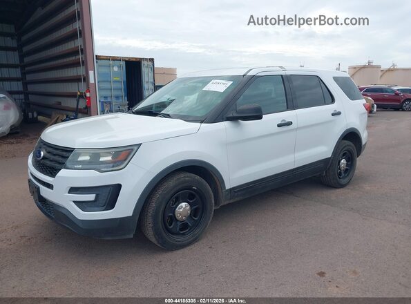 1FM5K8ARXHGA04793 2017 FORD UTILITY POLICE INTERCEPTOR Белый Передняя левая четверть