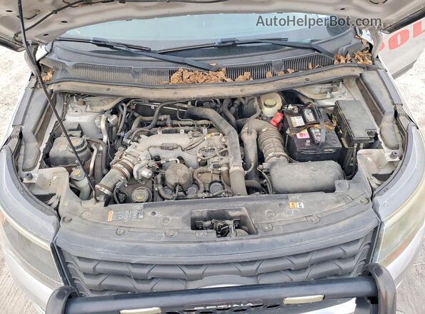 1FM5K8AT0GGC36474 2016 FORD FORD EXPLORER Серебряный Вид подкапотного пространства