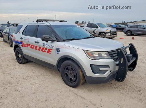 1FM5K8AT0GGC36474 2016 FORD FORD EXPLORER Серебряный Передняя правая четверть
