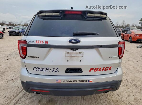 1FM5K8AT0GGC36474 2016 FORD FORD EXPLORER Серебряный Вид сзади