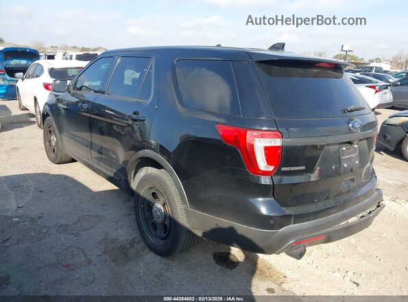 1FM5K8AT2HGE01622 2017 FORD UTILITY POLICE INTERCEPTOR Черный Задняя левая четверть